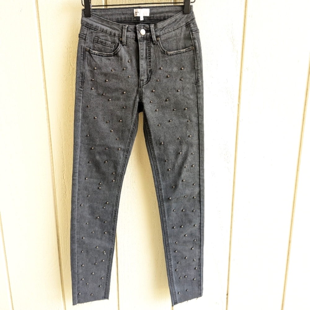 Revolve By the Way Studded denim Raw Hem jeans 24